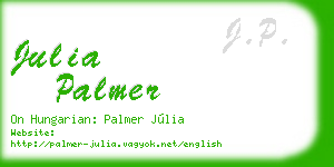 julia palmer business card